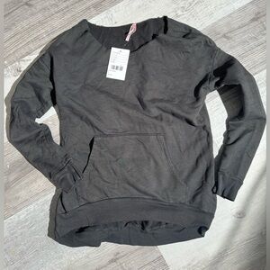 Sparkle & Fade gray fleece lined sweater